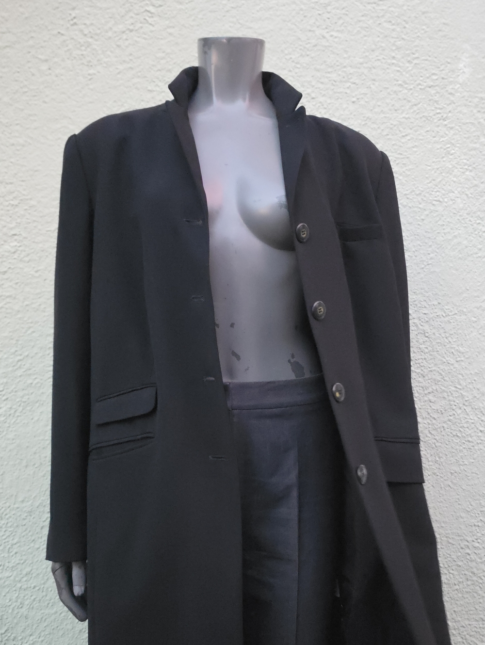 August Max Woman (Korea Collectables  Black Button-Up Light Over Coat Blazer